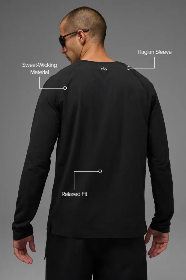 Vapor Crewneck Long Sleeve - Black