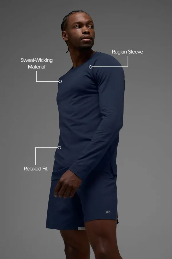 Vapor Crewneck Long Sleeve - Navy