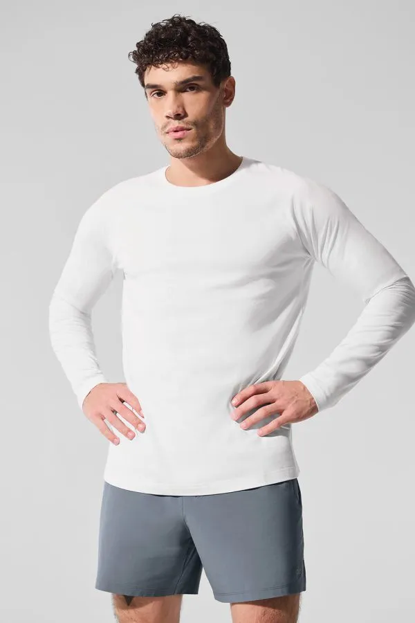 Vapor Crewneck Long Sleeve - White