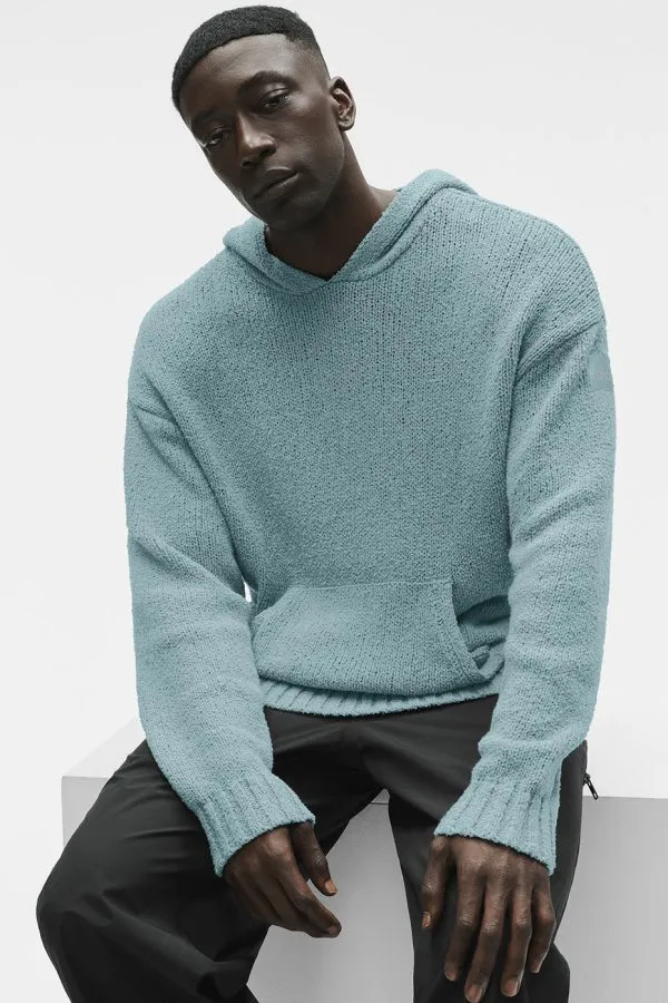 Textured Knit Hoodie - Desert Sage