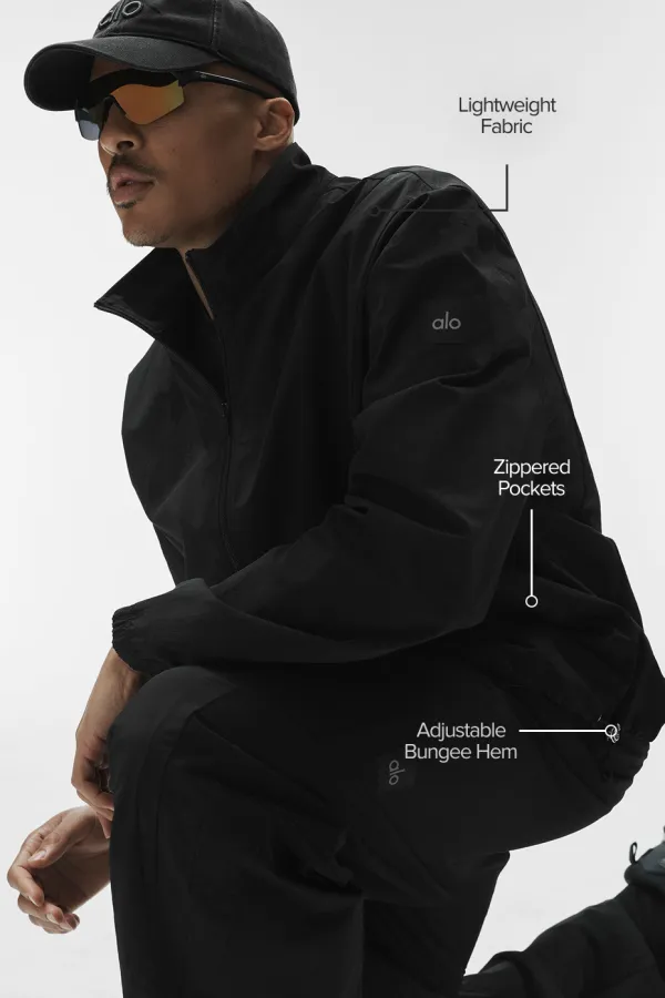 Takeaway Track Full Zip Jacket - Black