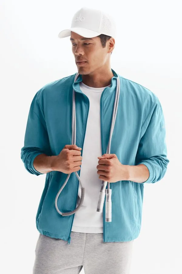 Takeaway Track Full Zip Jacket - Blue Breeze