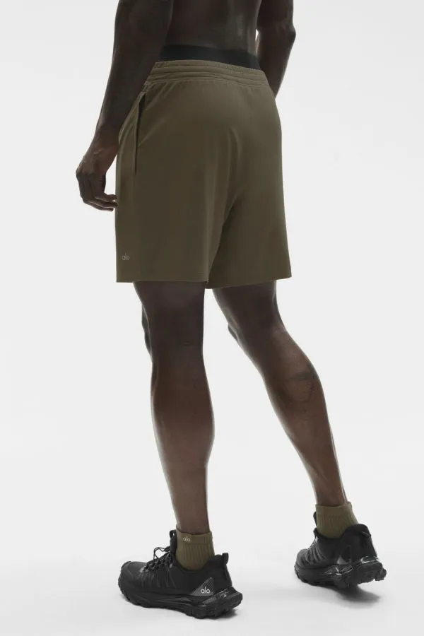 7" Conquer React Performance Short - Olive Tree