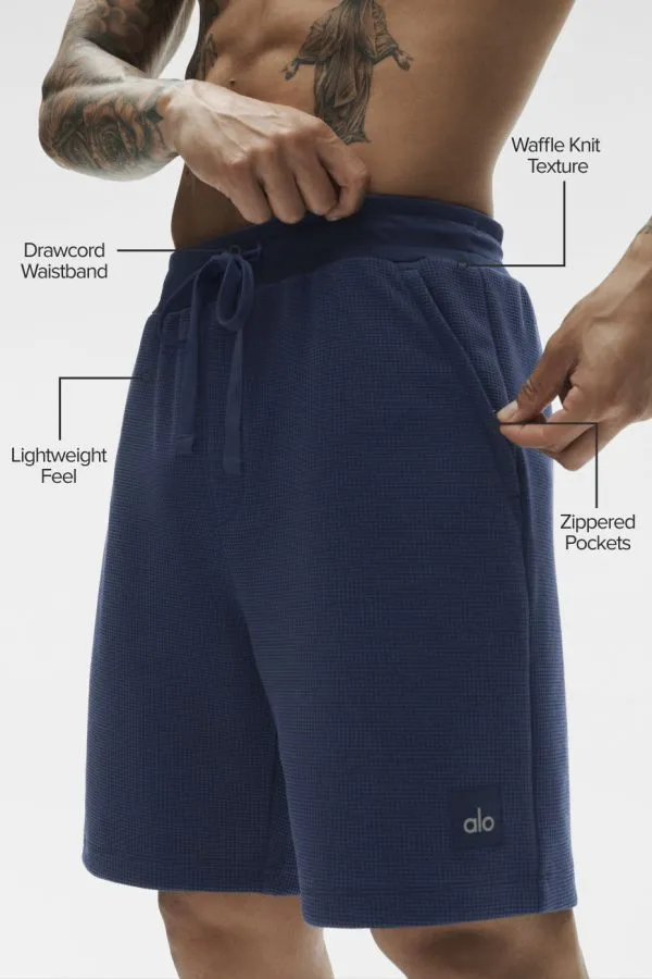 7" Waffle Lounge Short - Navy