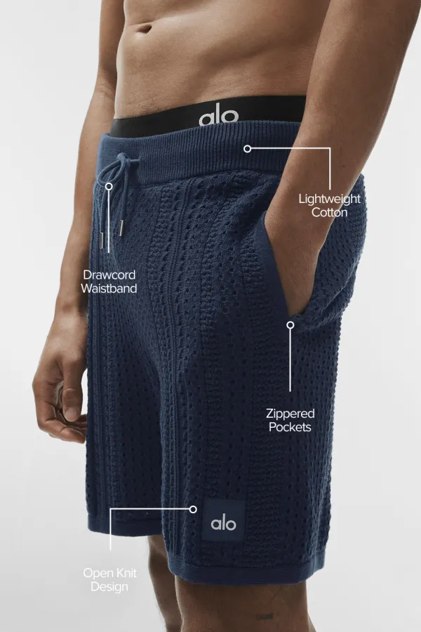 7" Coastline Knit Short - Navy