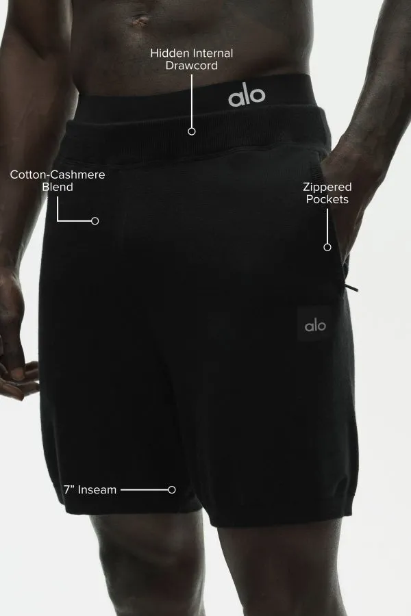 7" Cotton Cashmere Ever Soft Short - Black