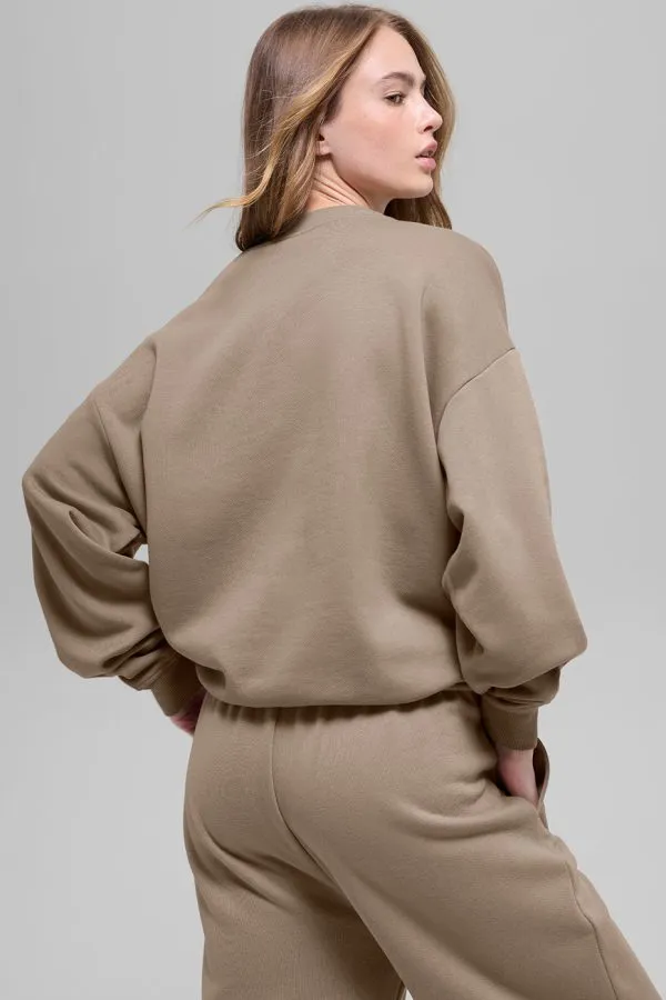 Accolade Crew Neck Pullover - Gravel