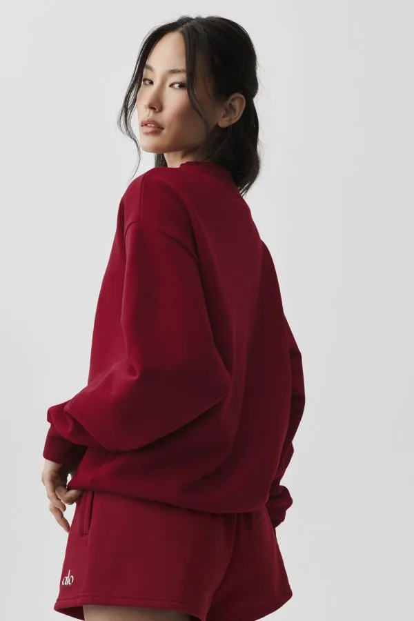Accolade Crew Neck Pullover - Summer Romance Red