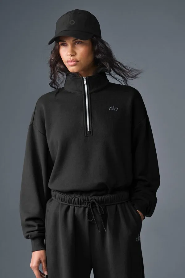 Accolade 1/4 Zip Pullover - Black