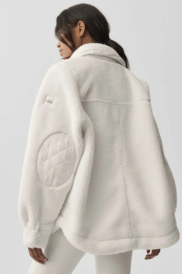 Sherpa Edge Shacket - Ivory