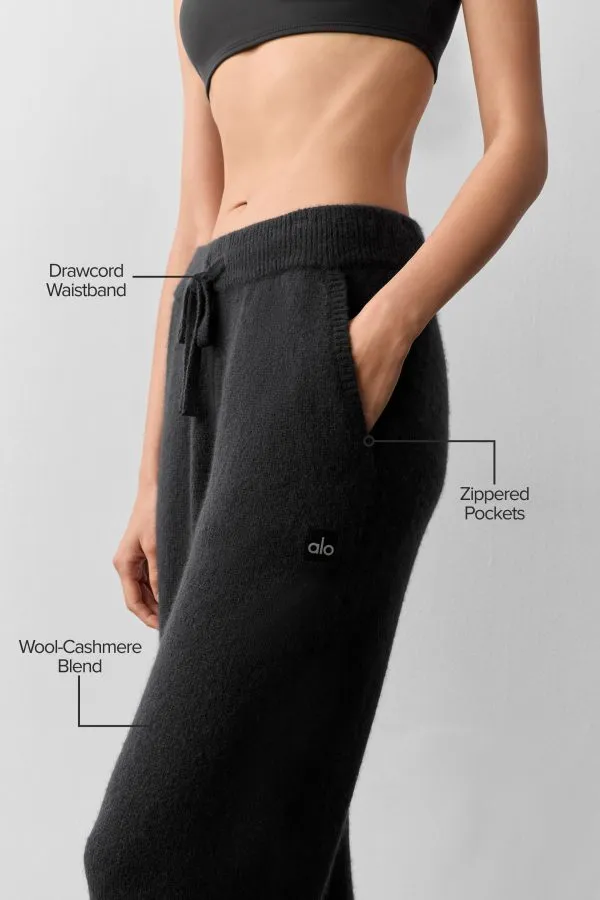 Wool Cashmere New Class Sweatpant - Black