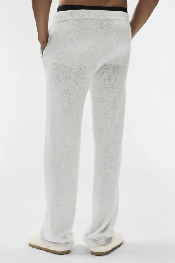 Wool Cashmere New Class Sweatpant - White Heather