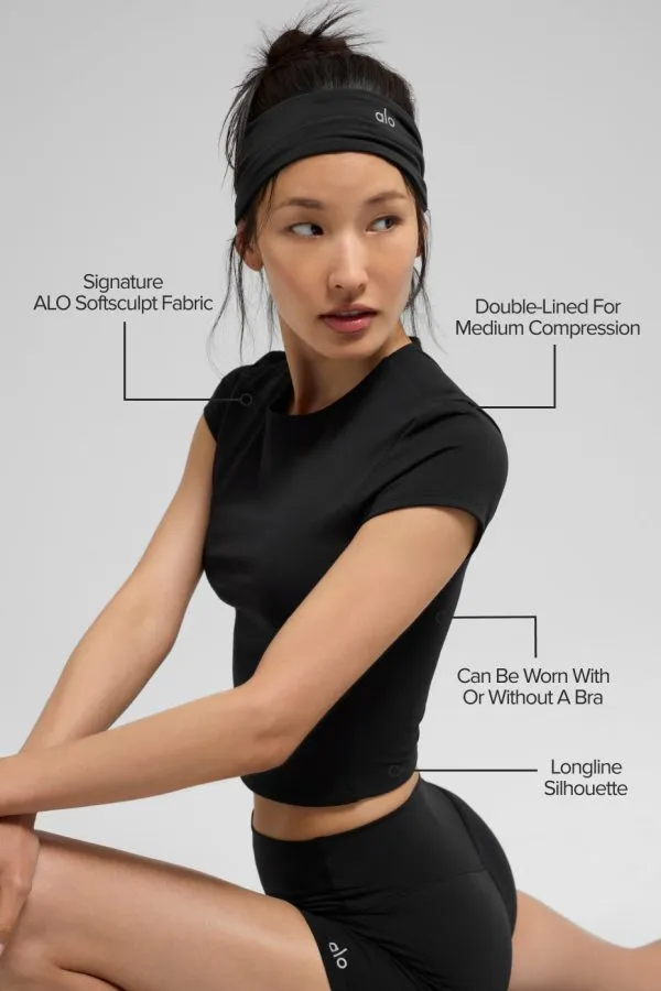 Softsculpt Precision Short Sleeve Top - Black