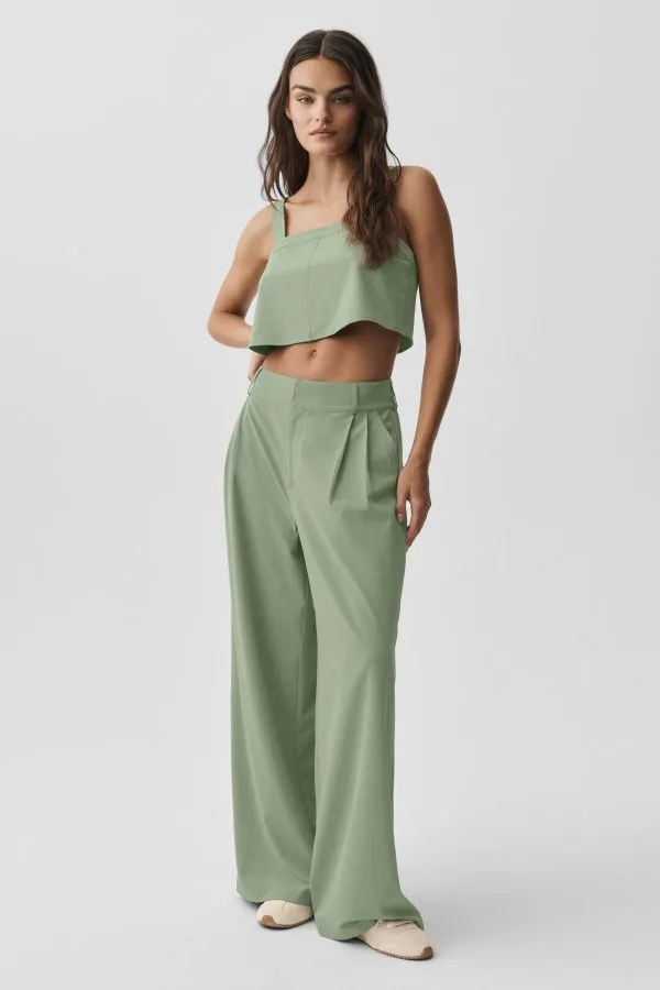 Cropped Dreamscape Tank - Dune Grass