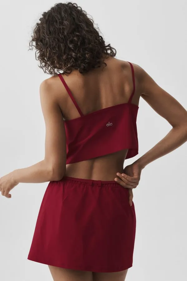Cropped Connection Tank - Summer Romance Red