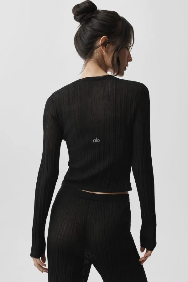 Sweater Sunlit Cardigan - Black