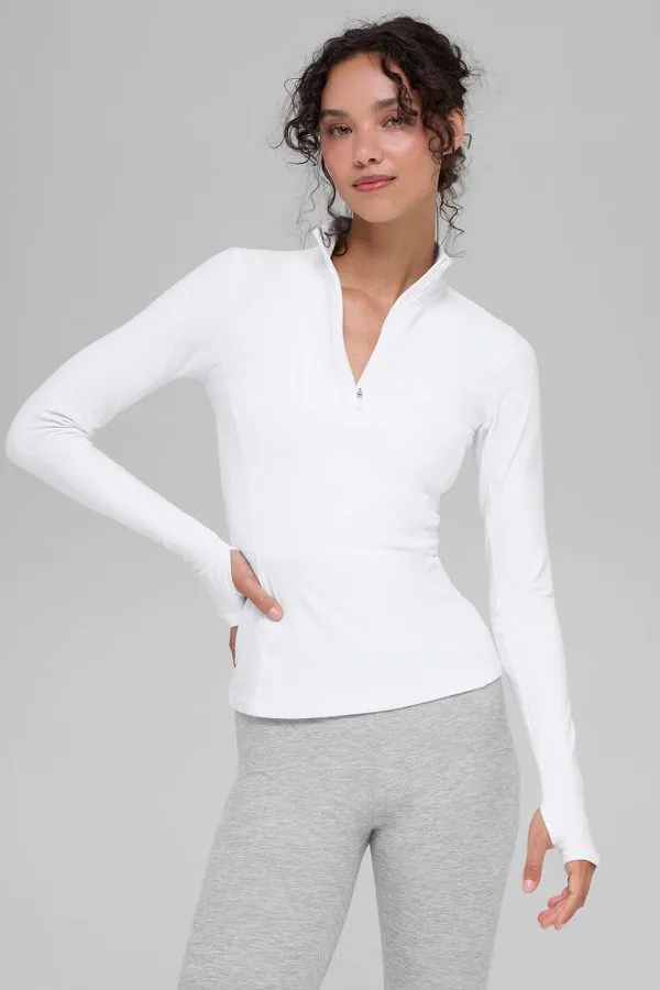 Ultrasoft 1/2 Zip Rapid Pullover - White