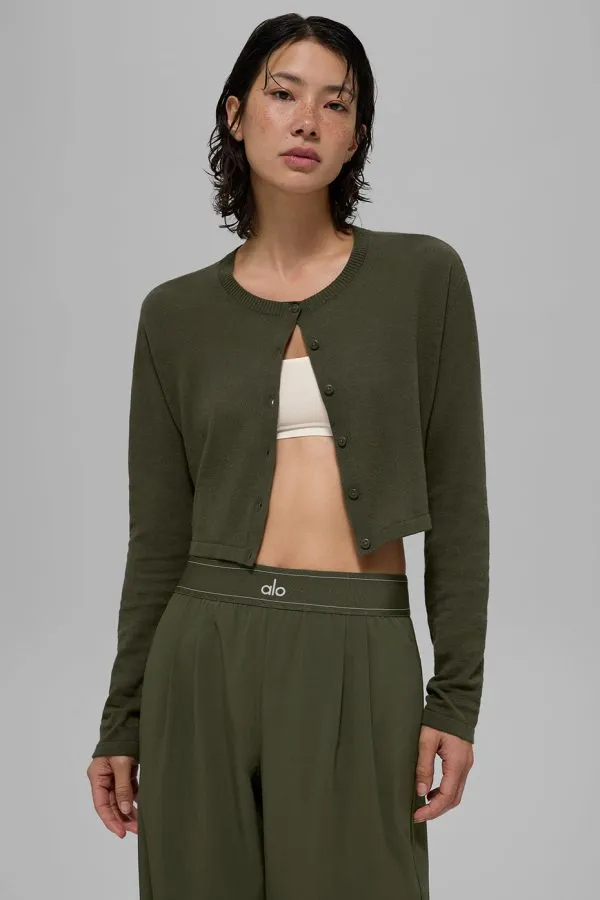 Supernatural Sweater Cardigan - Green Olive