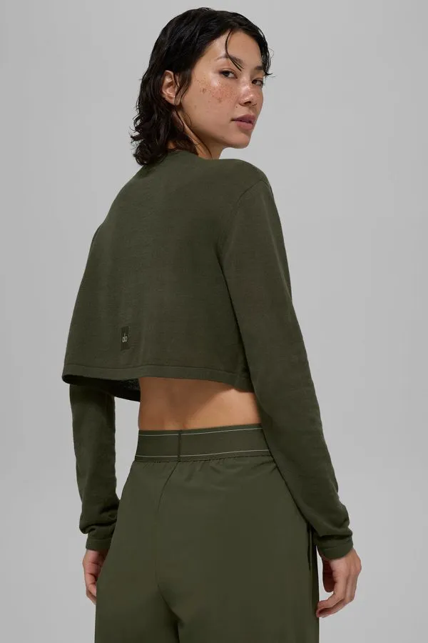 Supernatural Sweater Cardigan - Green Olive
