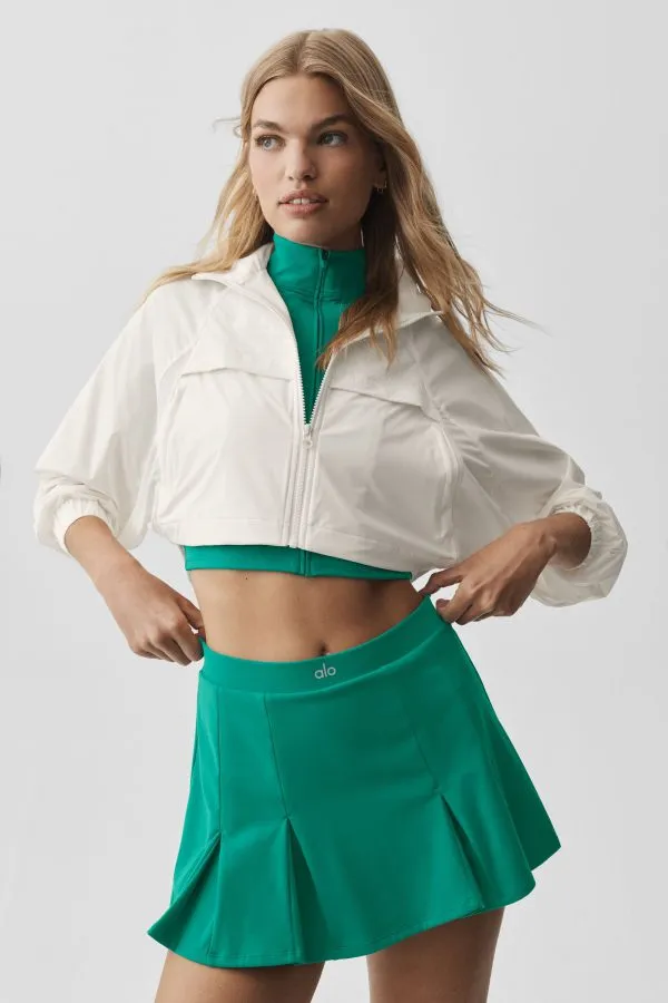 Cropped Playmaker Jacket - Ivory