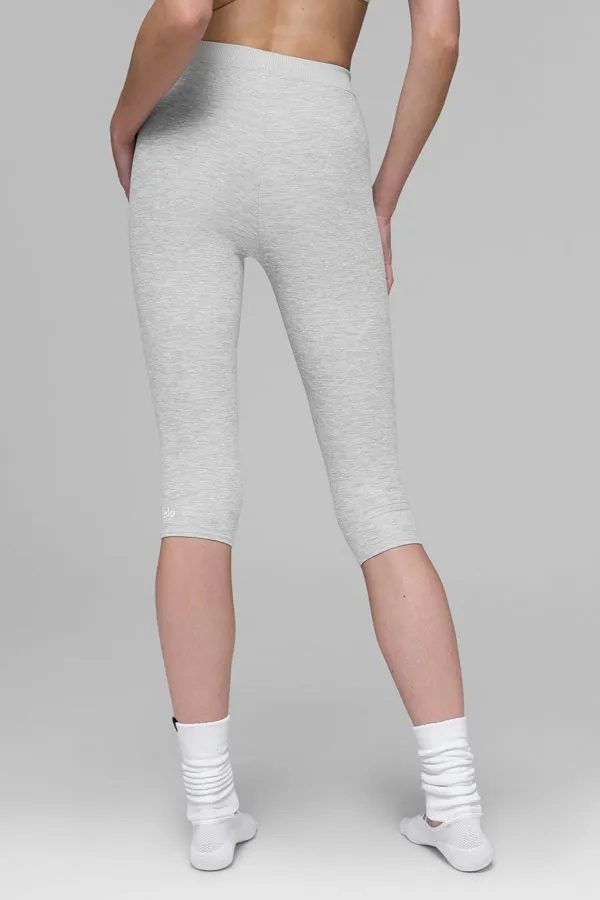 Ultrasoft High-Waist Iconic 90's Capri - Athletic Heather Grey