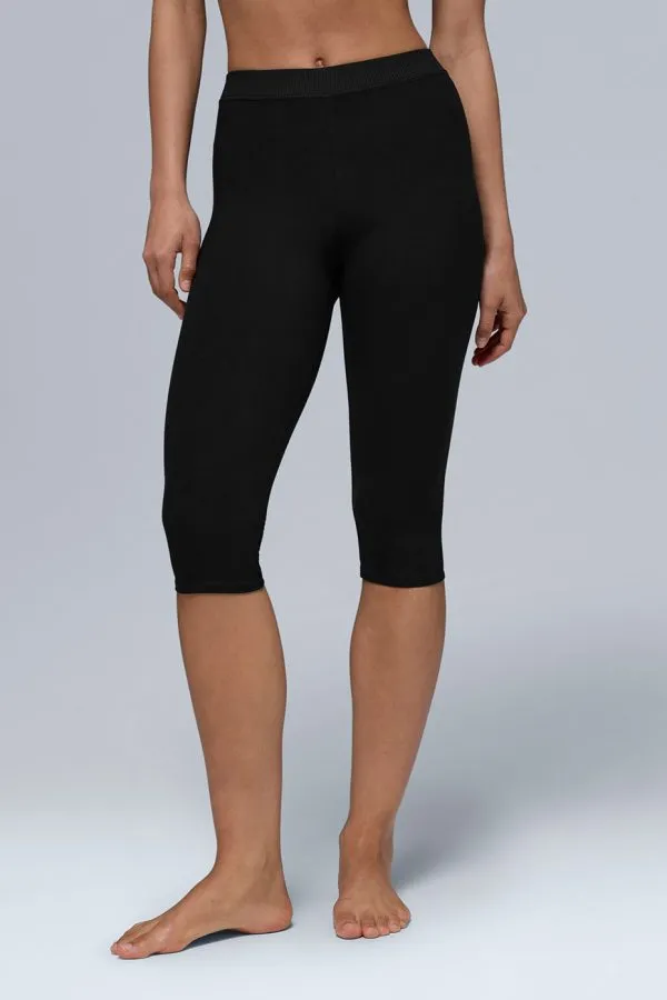 Ultrasoft High-Waist Iconic 90's Capri - Black