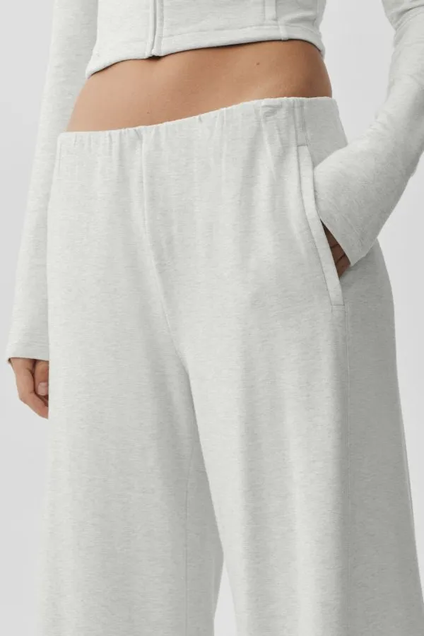 Sway Mid-Rise On The Go Pant - White Heather
