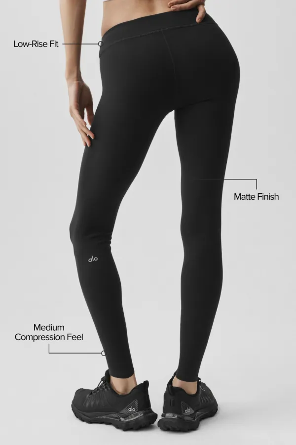 Airbrush Low-Rise 7/8 Legging - Black