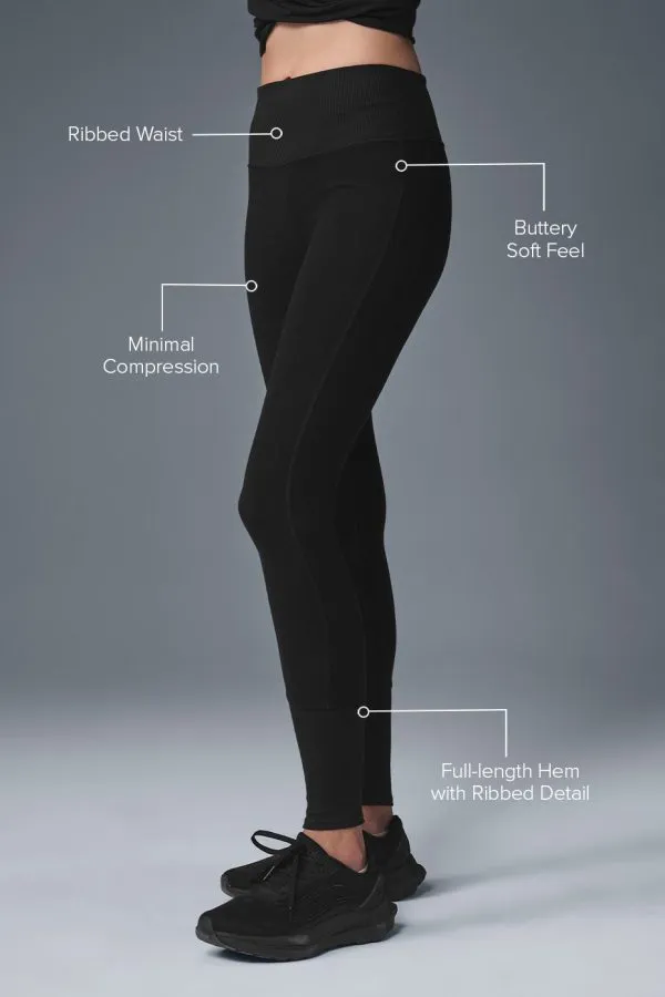 High-Waist Ultrasoft Lounge Legging - Black