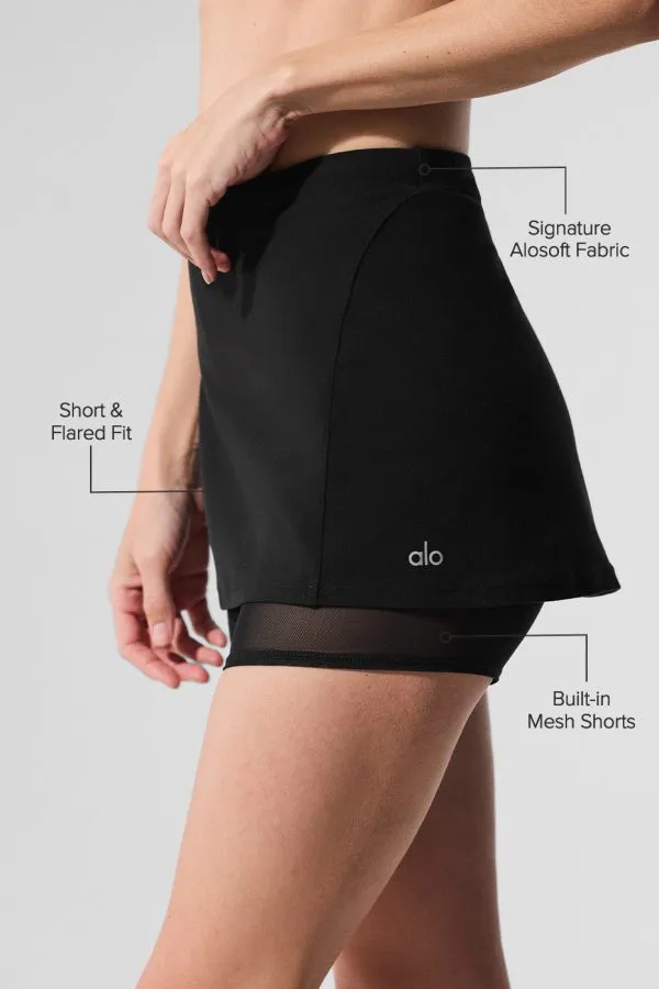 Ultrasoft Serve It Up Skirt - Black