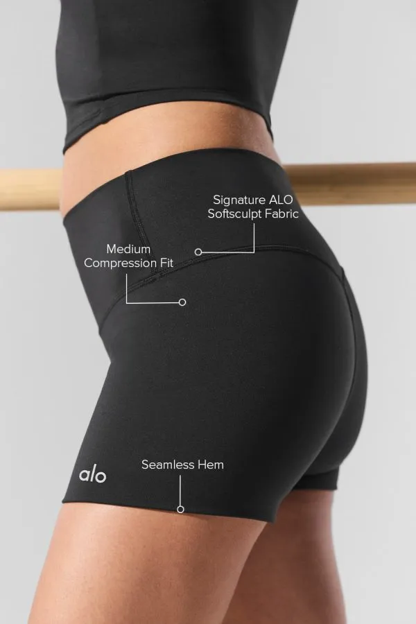 3" Softsculpt High-Waist Precision Short - Black