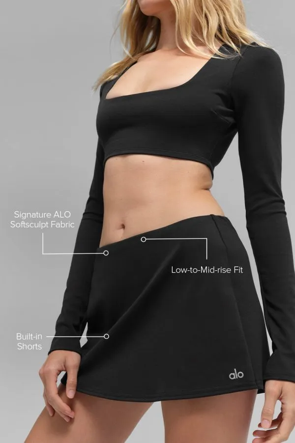 Softsculpt Precision Mini Skirt - Black