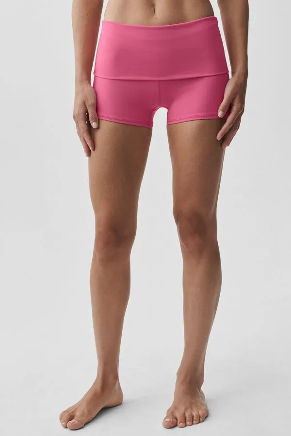 3" Softsculpt Low-Rise Foldover Short - Paradise Pink