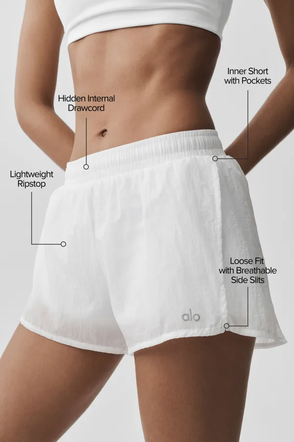 Mid-Rise Go Time Short - White