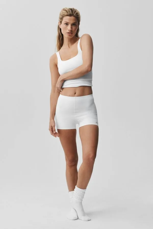 2" Softsculpt Mid-Rise Short - White
