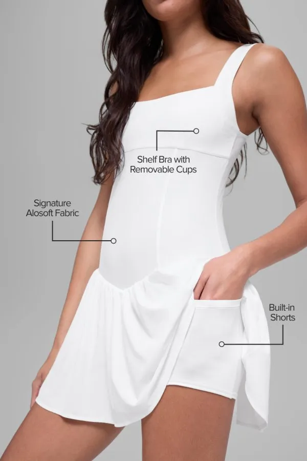 Ultrasoft Break Point Tennis Dress - White