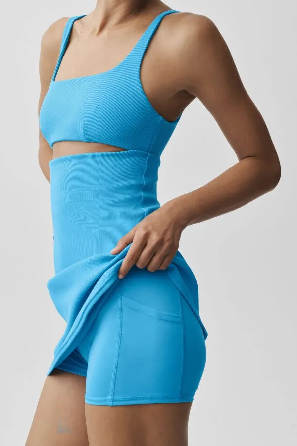 Slice Tennis Dress - Azure Blue