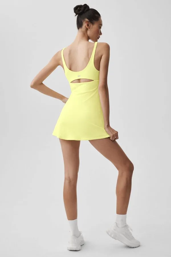 Slice Tennis Dress - Sunshine