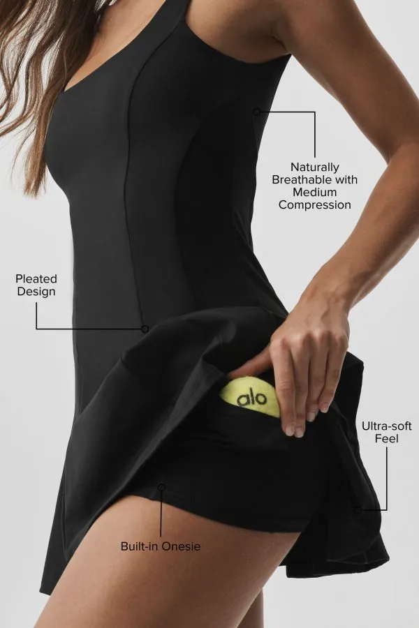 Softsculpt Topspin Tennis Dress - Black