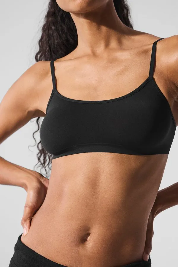 Sheer Glow Bra - Black