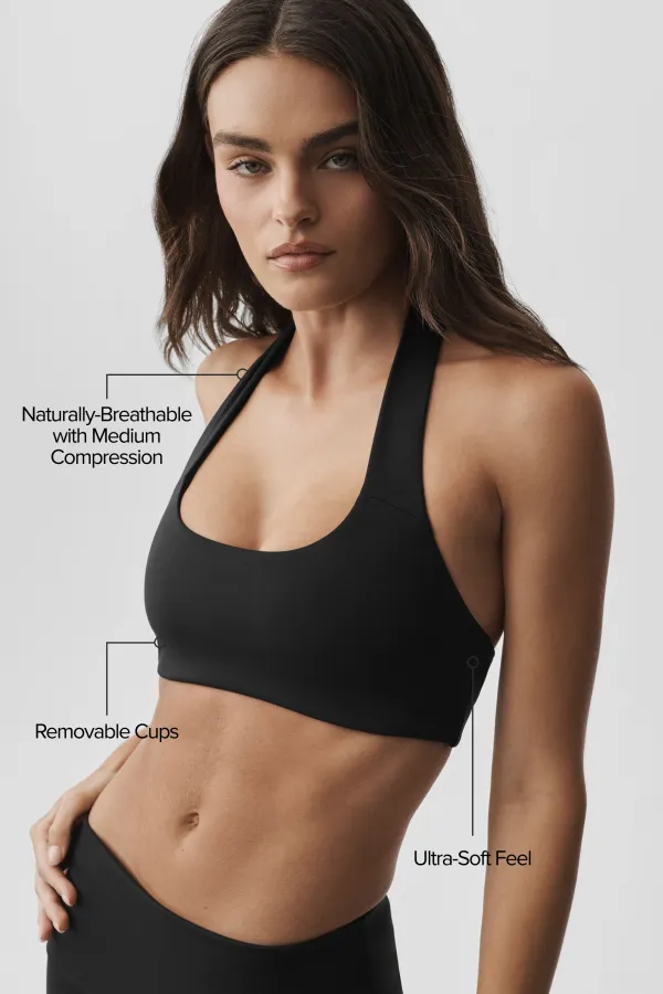 Softsculpt Feel The Heat Halter Bra - Black