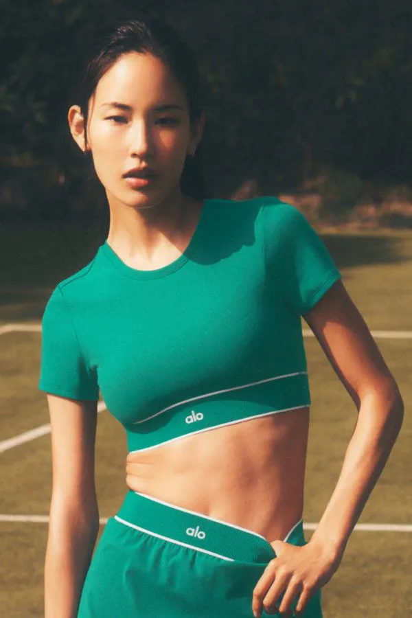 Softsculpt Amp It Up Short Sleeve Bra - Emerald Isle