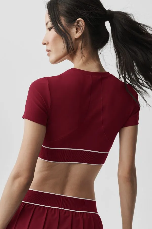 Softsculpt Amp It Up Short Sleeve Bra - Summer Romance Red